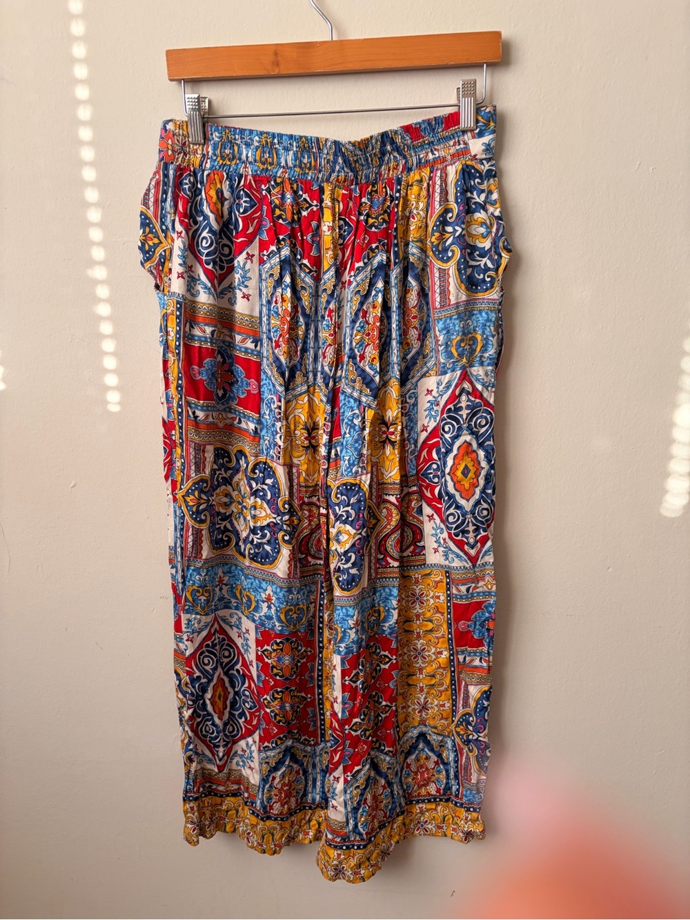 Haute Hippie Multicolor Printed Wide-Leg Pants